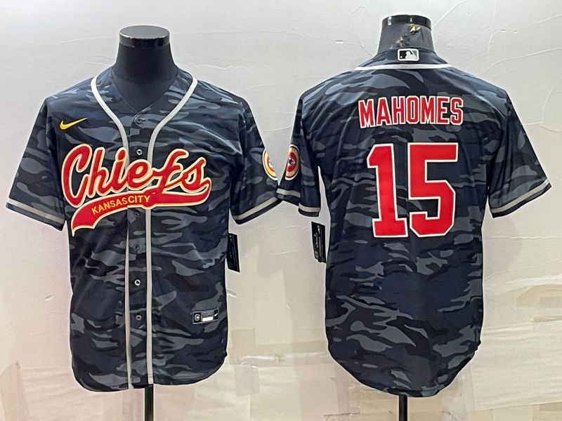 Men Kansas City Chiefs #15 Mahomes Camo 2022 Nike Co branded NFL Jerseys->women nfl jersey->Women Jersey